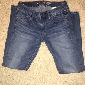 American Eagle Medium Blue Super Stretch Jeggings
